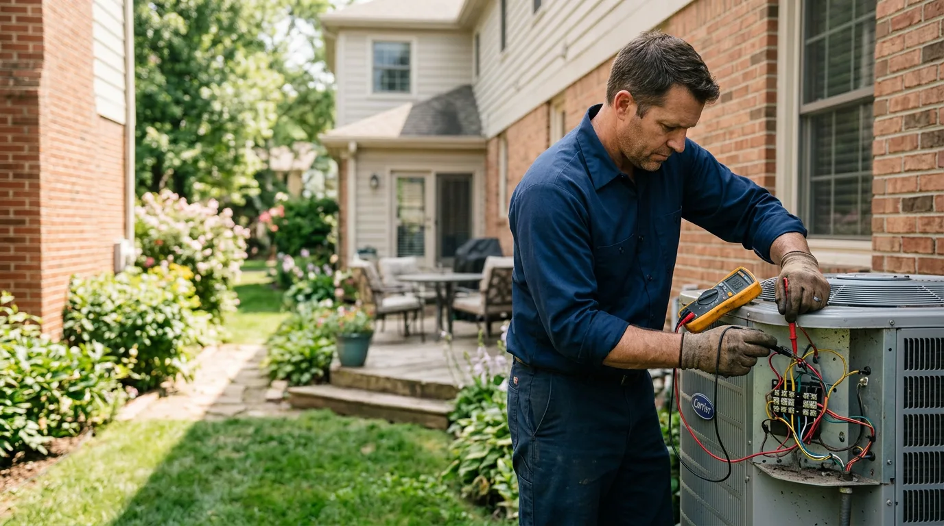 HVAC technician working near Alpha, KY